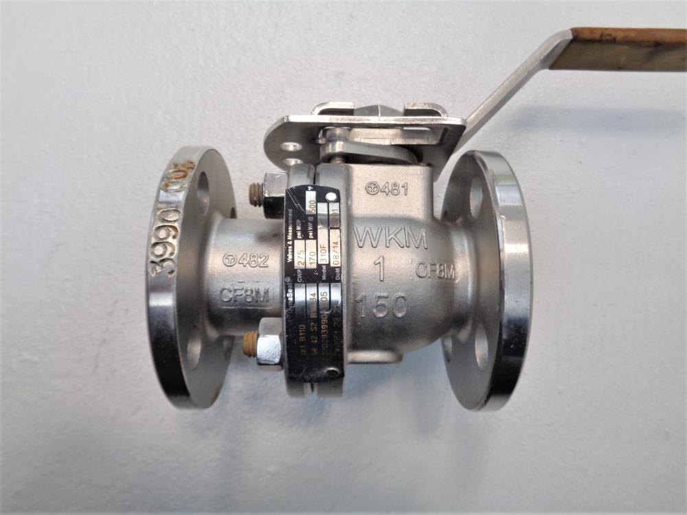 Cameron WKM Dynaseal 1" 150# CF8M 2-Piece Flanged Ball Valve 310F